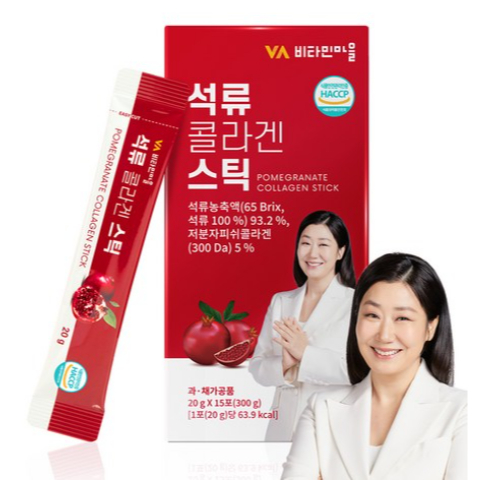 [ หมู ่ บ ้ านวิตามิน ] Pomegranate Collagen Jelly Stick , Inner Beauty Collagen Jelly Stick Korean 