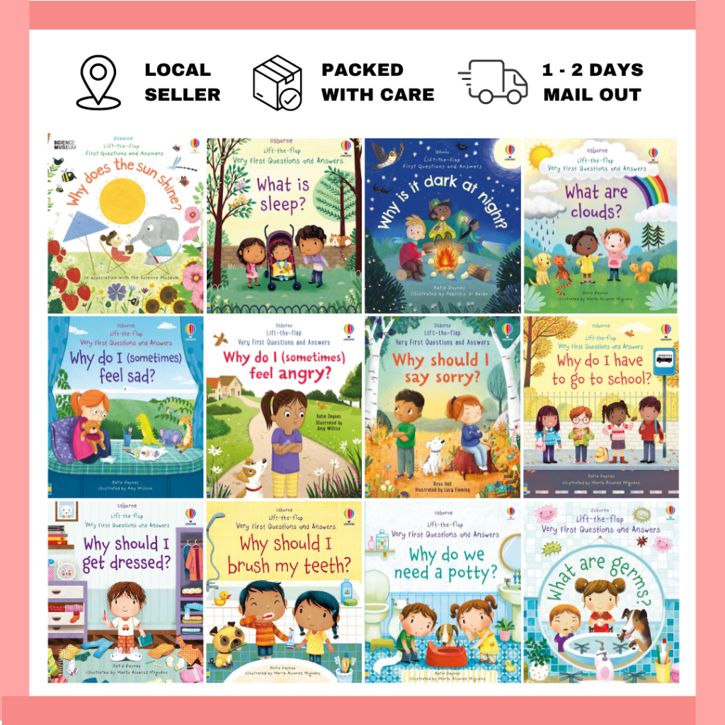 [SGSTOCK] Usborne Lift-the-flap หนังสือคําถามและคําตอบเล่มแรกของมาก