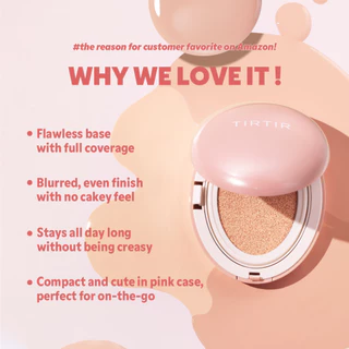 [TIRTIR] Mask Fit All-Cover Cushion คุชชั่นไข่ตลับชมพู 18g / 20 เฉดสี