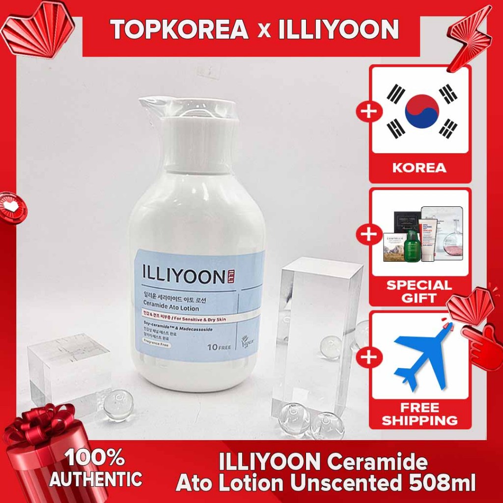 ILLIYOON Ceramide Ato Lotion Unscented 508ml 350ml TOPKOREA จัดส่งจากเกาหลี