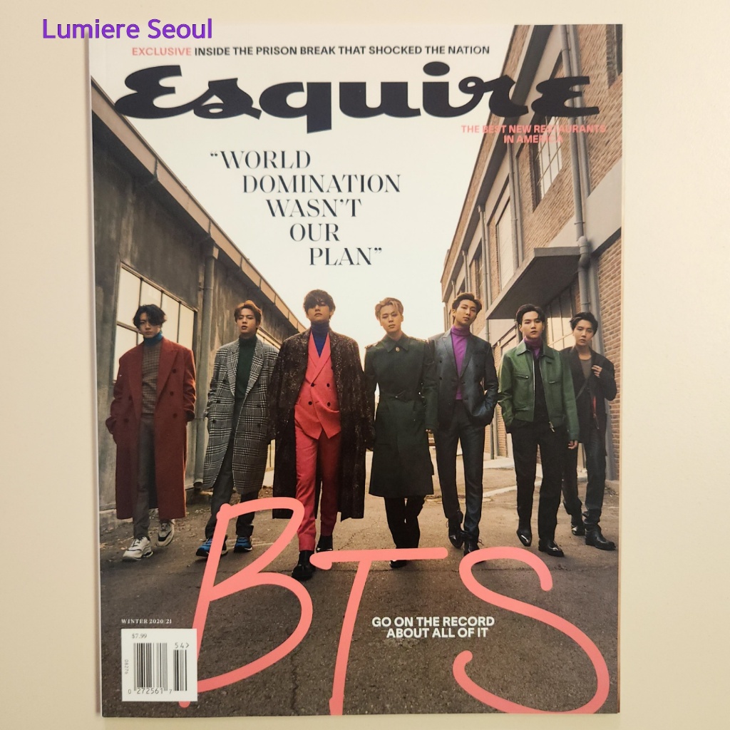 Esquire USA Winter 2020 BTS Cover Magazine