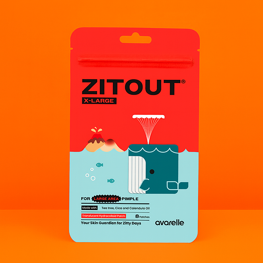 Avarelle ZitOut FIT L-Size Hydrocolloid Patch /XL Big-Size Patch