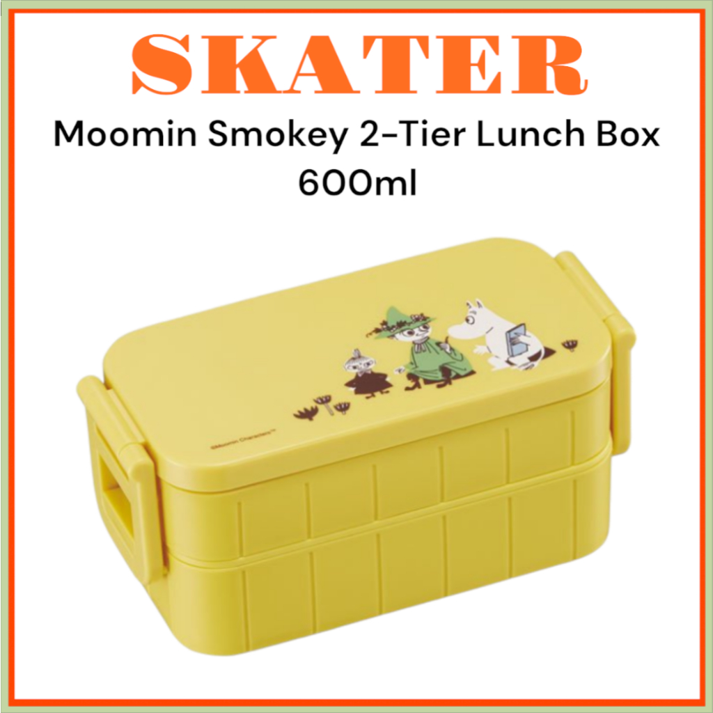 [SKATER] กล่องข้าว 2 ชั้น Moomin Smokey 600ml YZW3AG