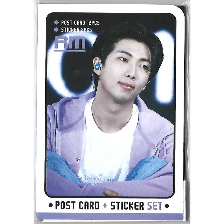 Bts RM [โปสการ์ด 12P/ สติ๊กเกอร์ 3P Set] K-POP <2024.10>
