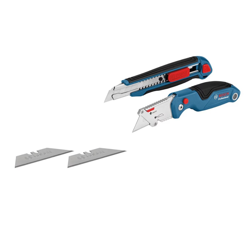 BOSCH Professional Snap Off Cutter & Utility Retractable Knif 2PK SET 1600A016BM