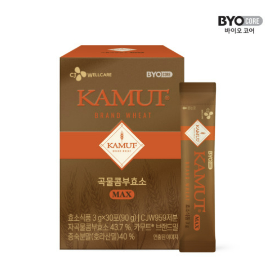 [CJ Byocore] Kamut Max Enzyme ตราข้าวสาลี 3g x 30 แท่ง รวม Amylase & Protease, Grain & Kombu Enzyme