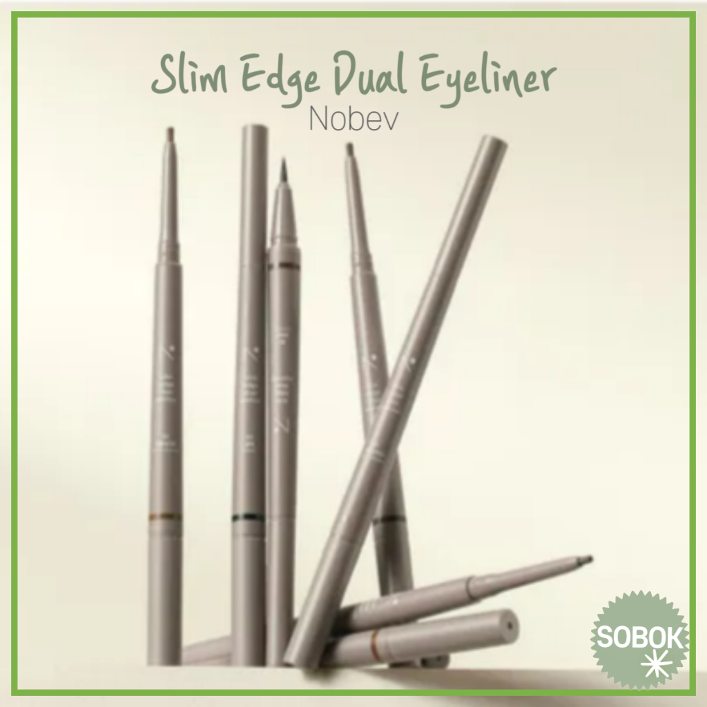 [Nobev] Slim Edge Dual eyeliner ดินสอ 7 สี + อายไลเนอร์แปรงเหลว