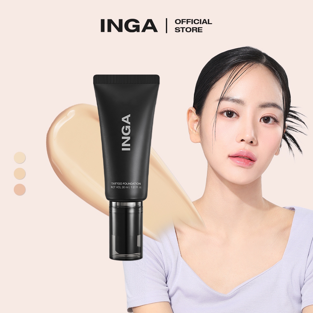 INGA Tattoo Foundation (3 colors) อิงกา แทททู  ฟาวน์เดชัน