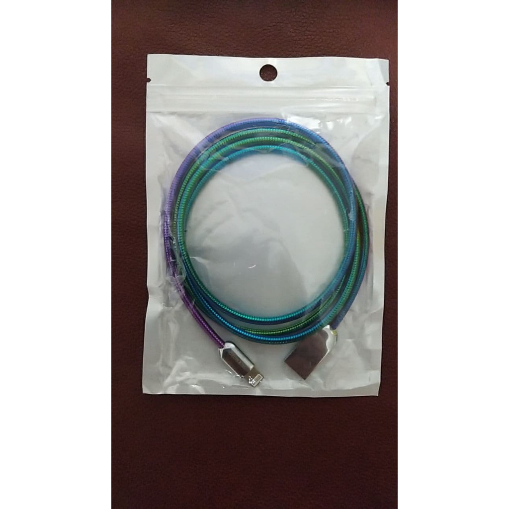 สาย USB to Lightening (สีรุ้ง)