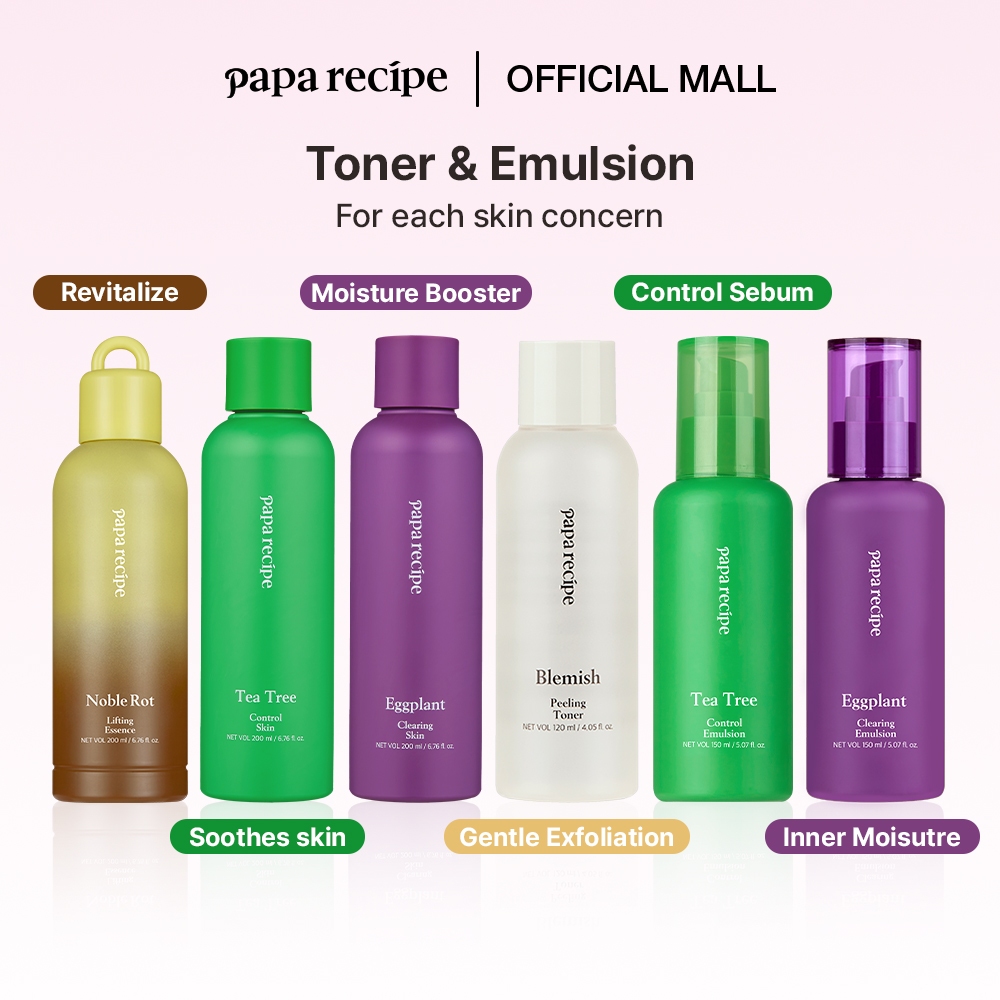 papa recipe TONER SKIN & EMULSION 6 types