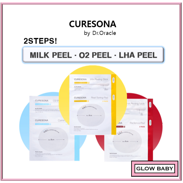 [Dr.Oracle] Curesona by Dr.Oracle Milk Peel O2 Peel LHA Peel / 2steps Easy Peel / Daiso Korea
