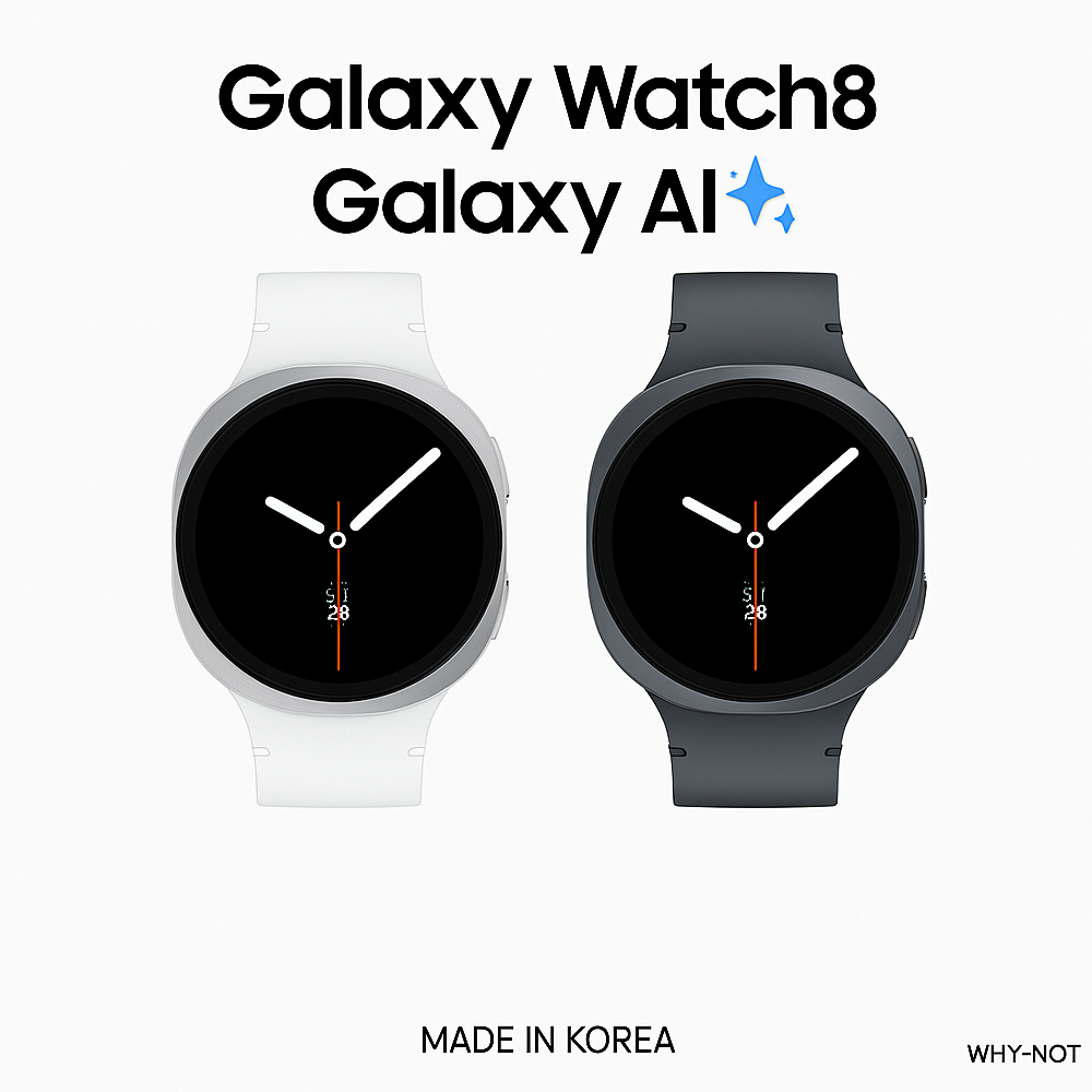 Samsung Galaxy Watch8 40mm / 44mm LTE (SM-L325 / SM-L335), Silver Graphite, 3nm Exynos Chip, Sapphir