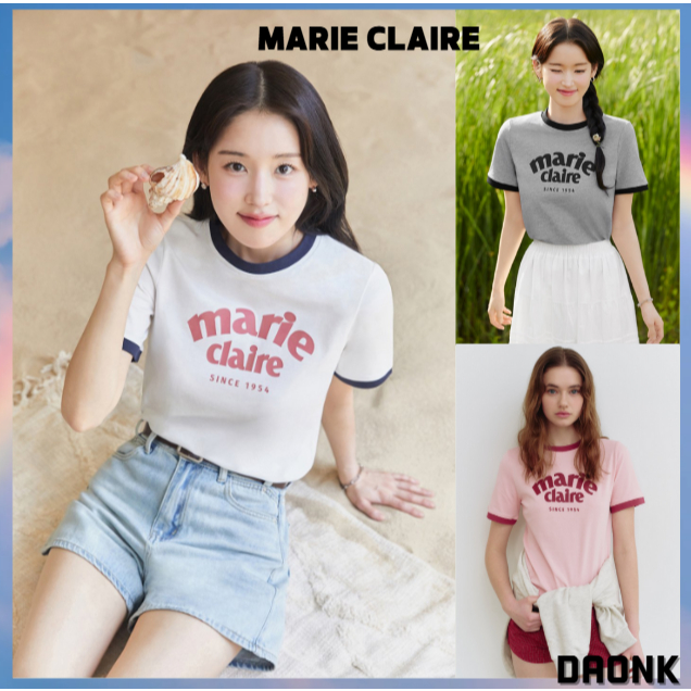 [MARIE CLAIRE] เสื้อยืดแขนสั้น Marie Ringer (MAFBTS07MIV) ของแท้ 100%
