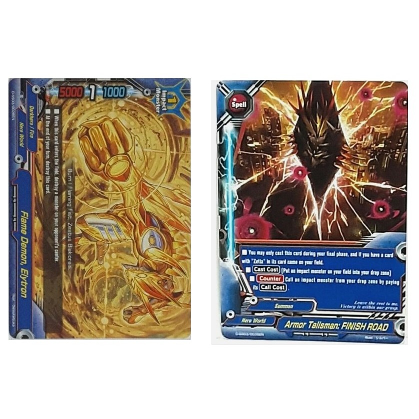 English Buddyfight Flame Demon, Elytron D-SS03-0026EN /Armor Talisman: FINISH ROAD D-SS03/0035EN