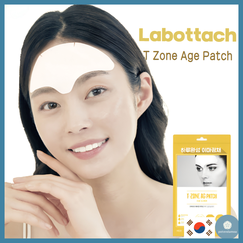 [Labottach] T-Zone Age Patch 4 Sheets Collagen Hyaluronic Acid Forehead Wrinkle Patch Elasticity Car