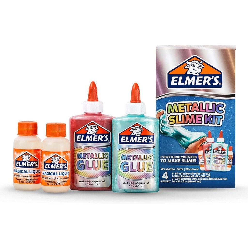 Authentic Elmeres Slime Kit Slime Supplies Include Elmers กาวโลหะ, Elmers Magical Liquid Slime Activ