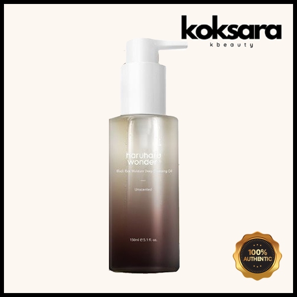 haruharu wonder black rice moisture deep cleansing oil 150ml