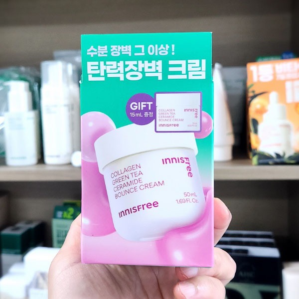 OLIVE YOUNG EDITION [50ml + 15ml] ครีมเด้งคอลลาเจน Green Tea Ceramide (Korea Skincare, Korea Beauty,