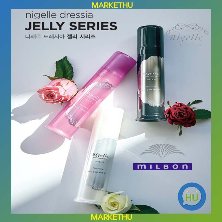 [MILBON] Nigelle Dressia Style Hair Jelly 3 Types S, M, H 90g/Made in Japan