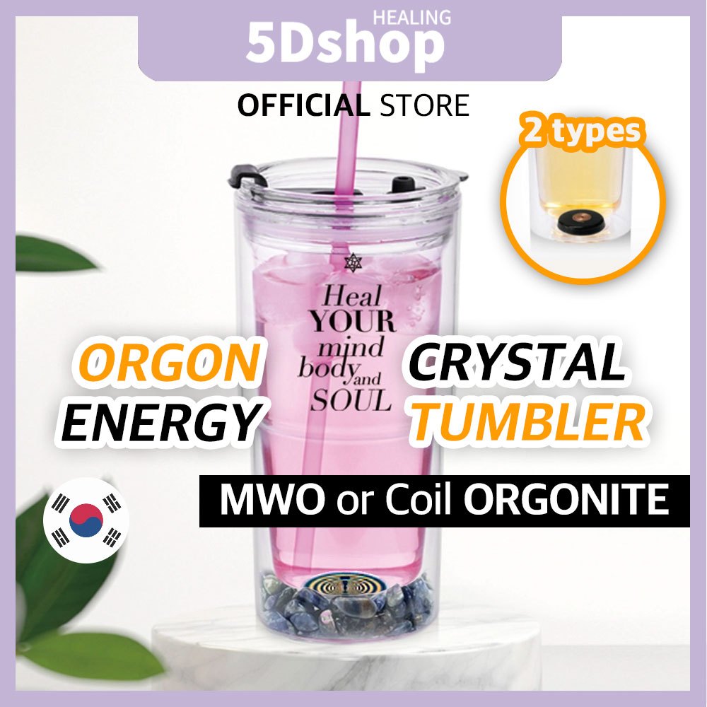 [5Dshop] Orgonite Tumbler MWO Chakra Energy Gem Healing Negative Energy Block Aura Cleanser จากเกาหล