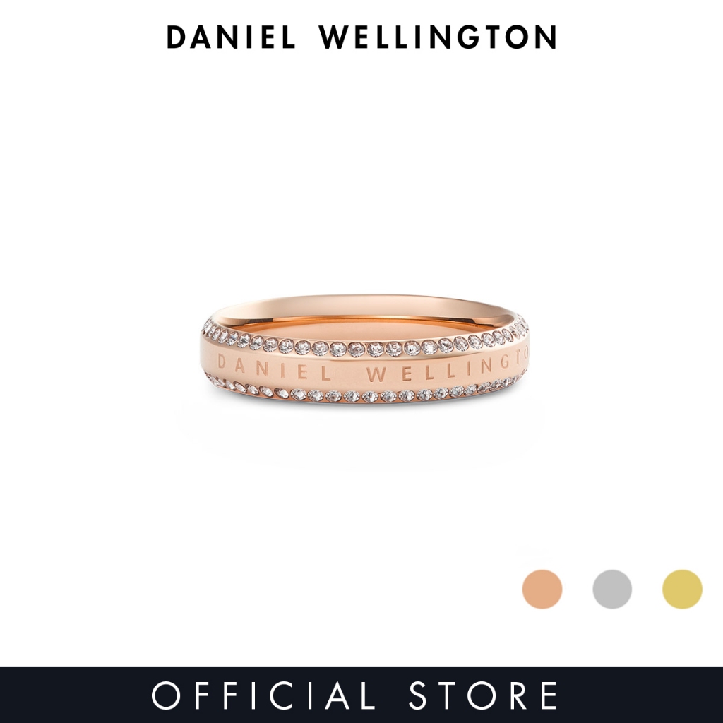 Daniel Wellington Classic Aura Ring Duo Rose Gold / Silver / Gold Unisex Ring for women and men stainless steel crystal Ring DW Official Authentic Original แหวน ผู้หญิง ผู้ชาย