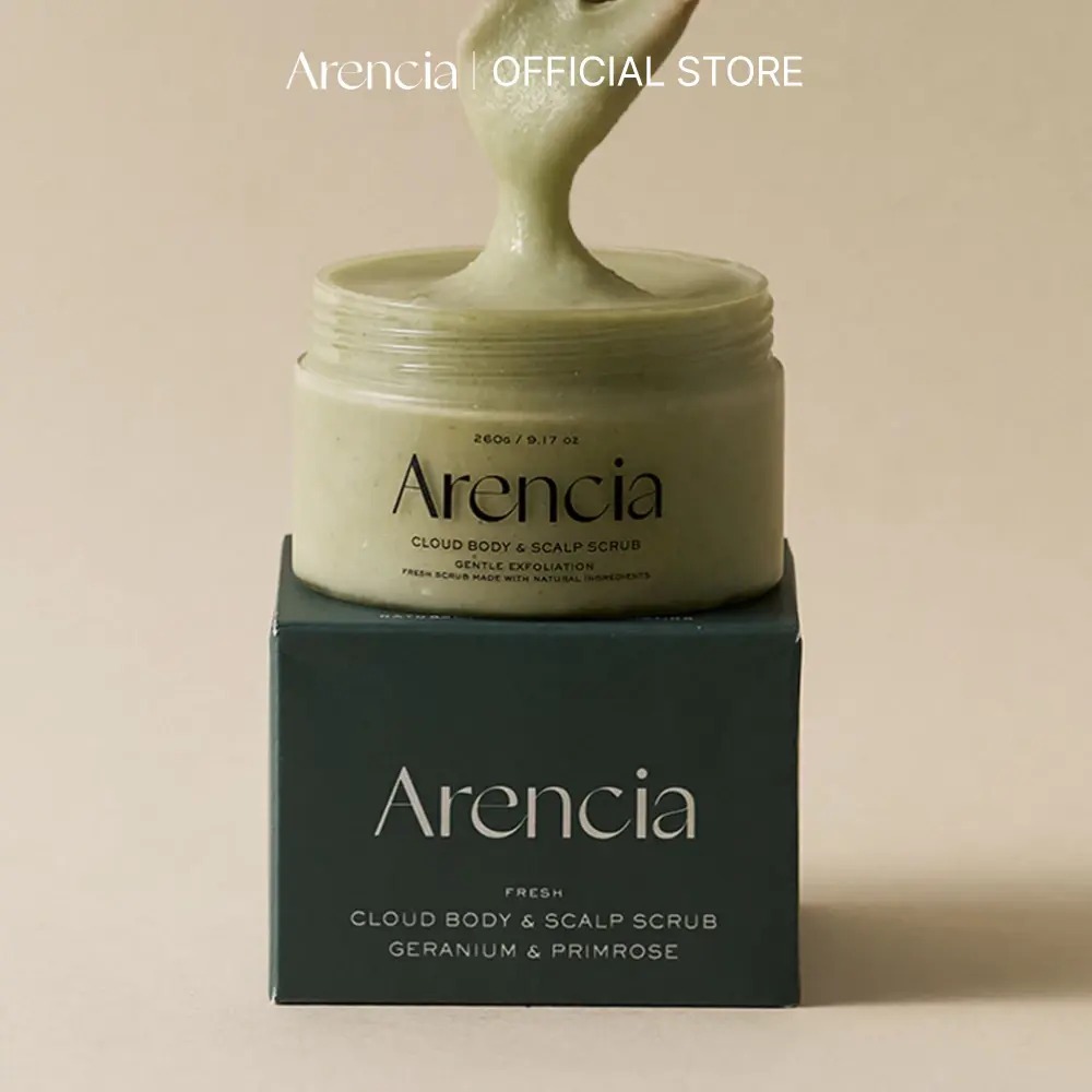 [Arencia] เฟรช คลาวด์ บอดี้สครับ (เจอราเนียม & พริมโรส) ขนาด 260g