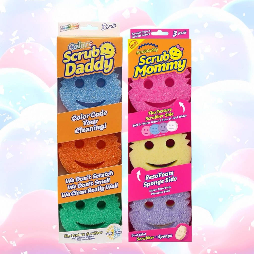 SG INSTOCK THE SCRUB MOMMY AND SCRUB DADDY