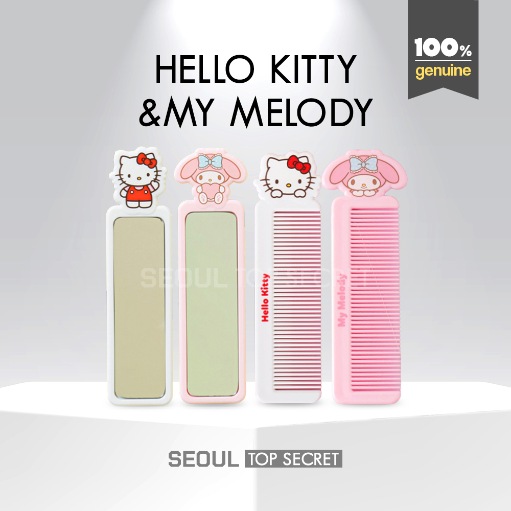 [DAISO Korea] SANRIO HELLO KITTY/MY MELODY STICK COMB/MIRROR