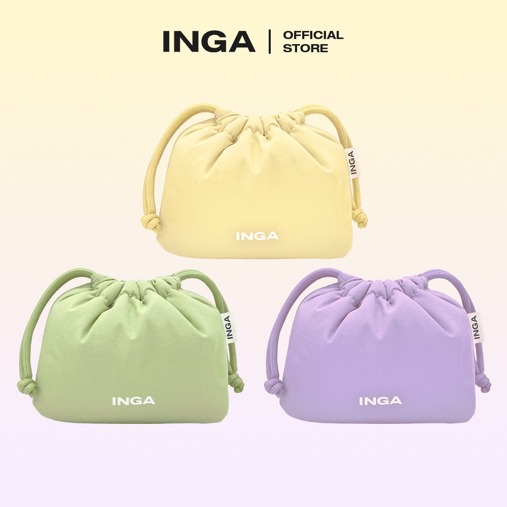 Inga Cloud Pouch ( PINK/GREEN)