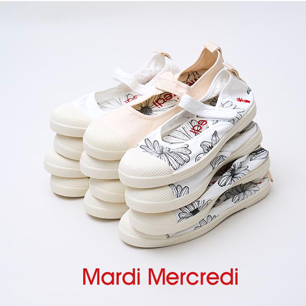 [ Mardi MERCREDI ] รองเท้าผ้าใบ Mary Jane จากเกาหลี