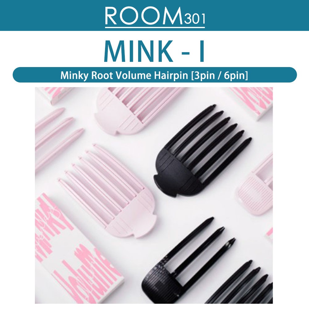 [Mink-I] Hair root Volumizer (6pin / 3pin) ปิ่นปักผม / คลิปรากผม Volume up