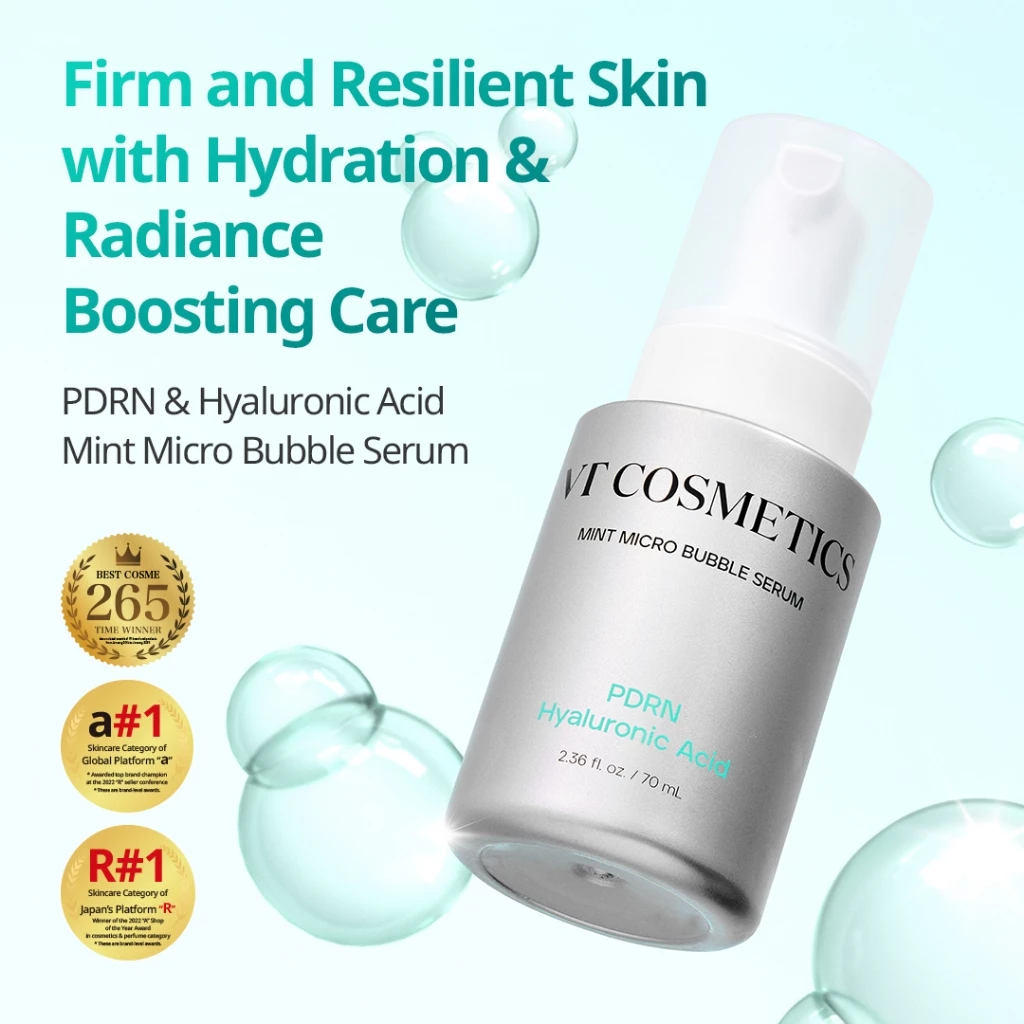 [VT] Micro Bubble Serum 70ml (Azelaic Acid, PDRN, NIACINAMIDE, COLLAGEN) เดย์ & ไนท์ สกินแคร์ [เรือธงอย่างเป็นทางการ] thumbnail 8