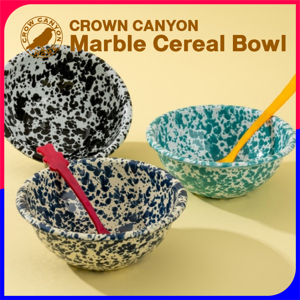 [CrowCanyon] ชามธัญพืชหินอ่อน [D17]