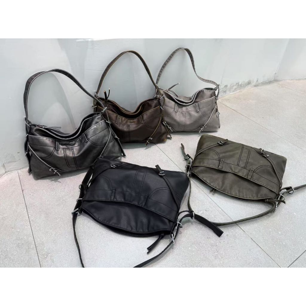 ใหม่ AUG212 9177 39x26x8cm กระเป๋าสะพายข้างผู้หญิงแบบด้ามจับด้านบน