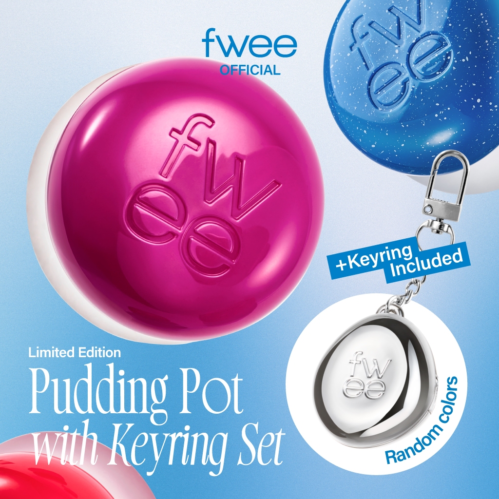 [ชุดพวงกุญแจ] fwee Lip&Cheek Blurry Pudding Pot 5g พร้อมพวงกุญแจ