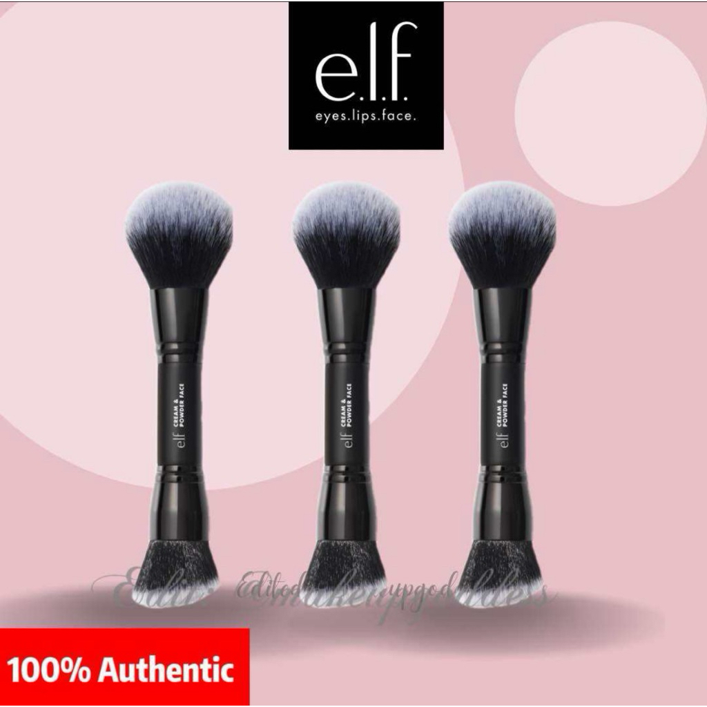 SG SELLER ELF Cosmetics แปรงแต่งหน้า Duo-Ended Cream and Powder (1 แปรง)