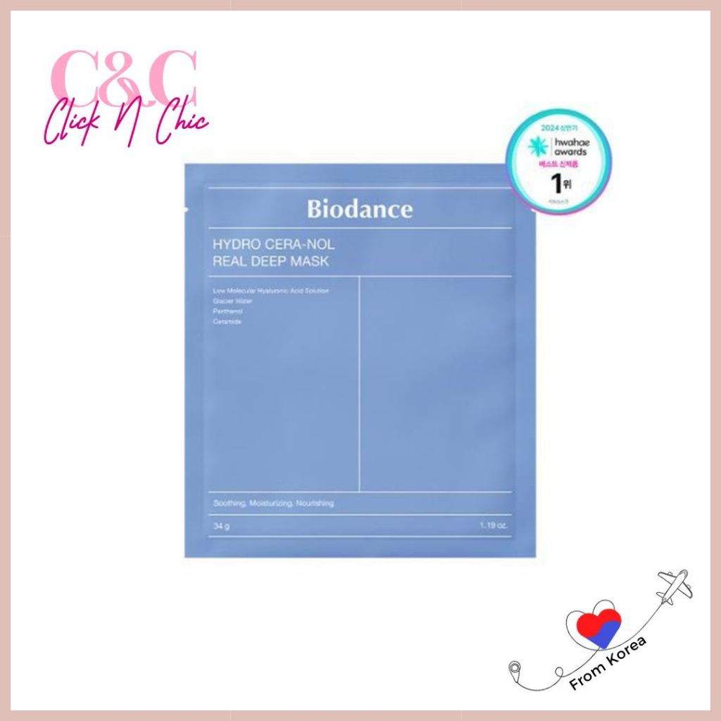 Biodance Hydro Cera-Nol Real Deep Mask Sheet 34g