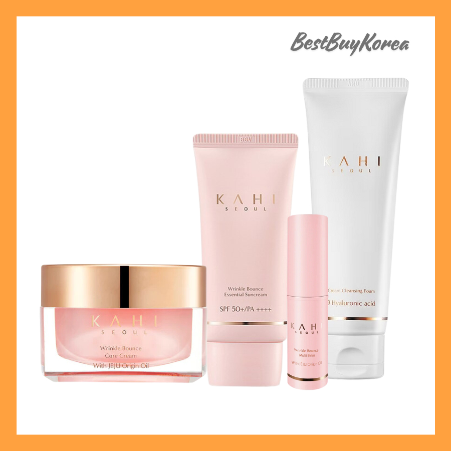Kahi Wrinkle Bounce Core Cream, Blemish Ampoule, Sun Cream, Mutil Balm Stick, Sun Cream