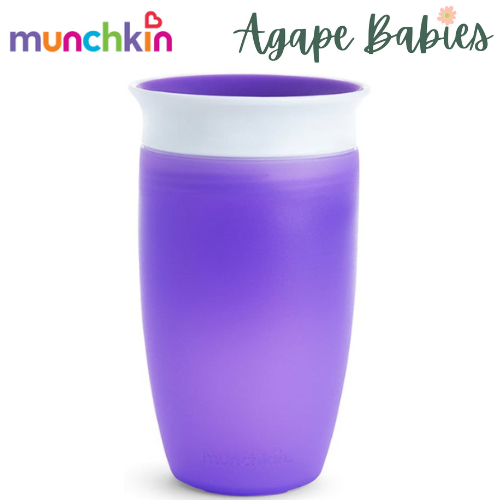 ม.ค.051861 Munchkin Miracle 360 Trainer Cup - 10oz พร้อมฝาปิด (สีม่วง)