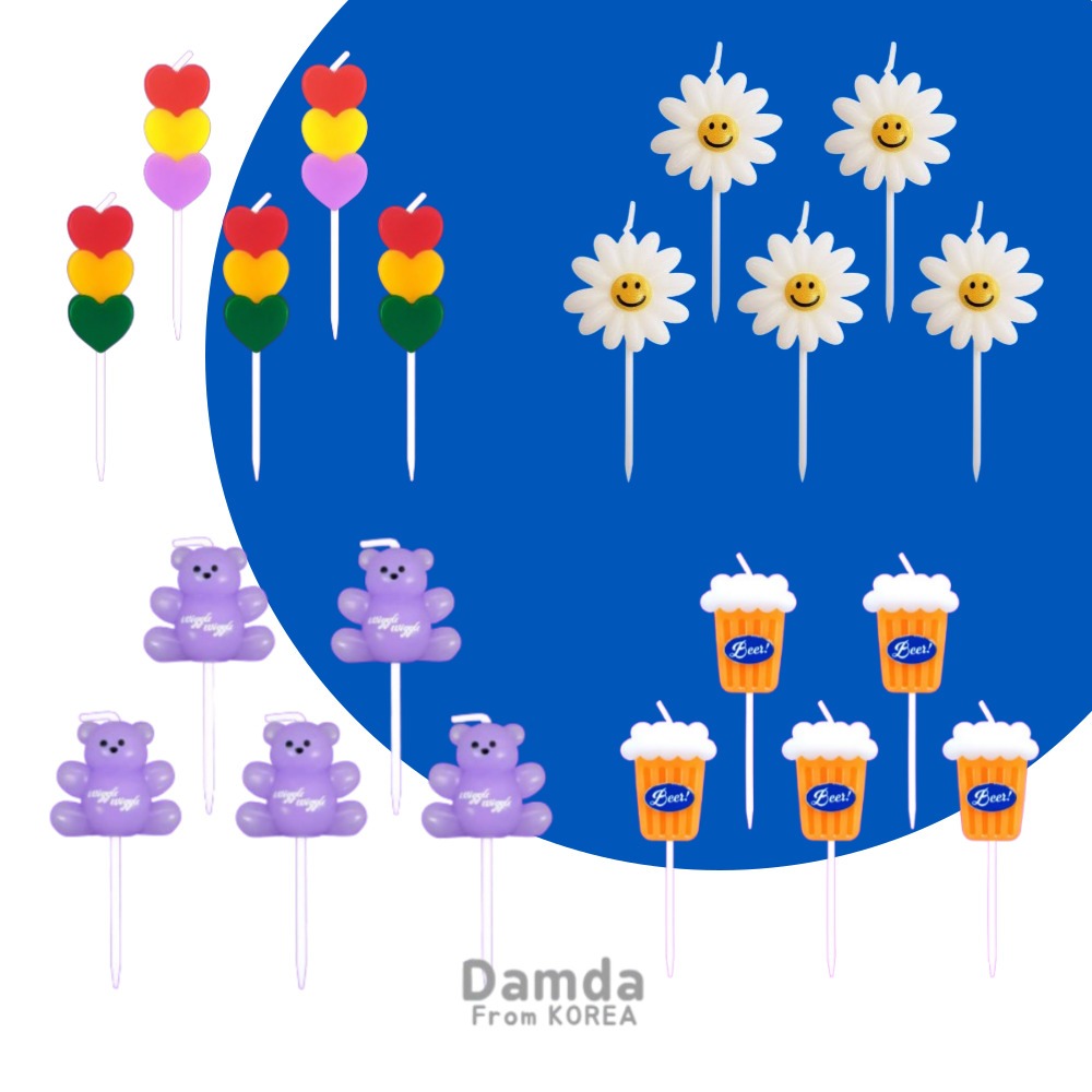 Wiggle Wiggle Party Candle 3 ประเภทเทียนแห่งความสุข