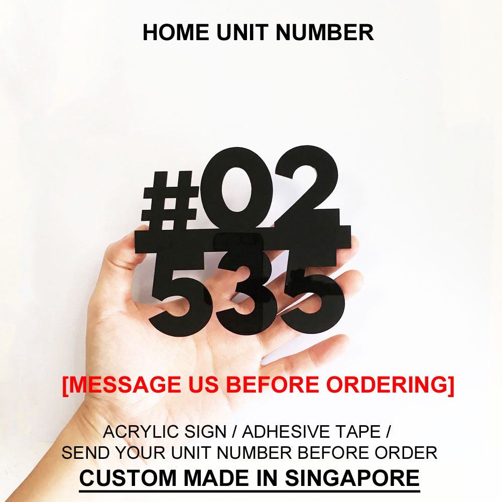 LMB - หมายเลขหน่วย HDB หมายเลขหน่วยคอนโด ป้ายที่อยู่