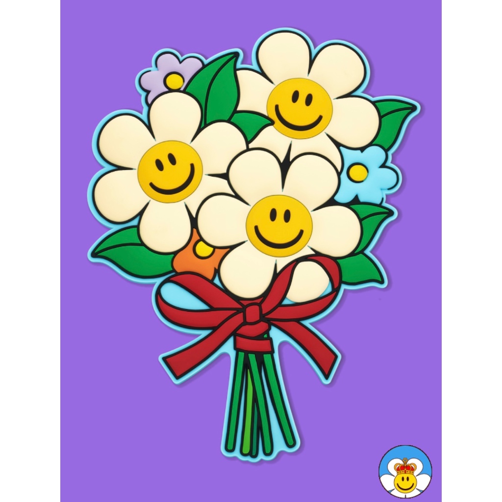 [Wiggle Wiggle] BIG SIZE HAND MIRROR -Blooming