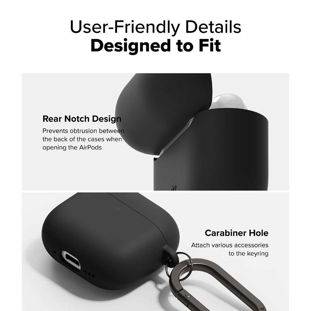 Ringke Silicone Case สําหรับ AirPods 4 รูปที่ 6