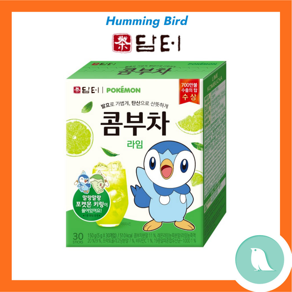 [Damtuh] Korean Healthy Pokemon Lime Kombucha/Kombucha เกาหลี/ชาสําเร็จรูป/Stick Pokemon Kombucha [จ