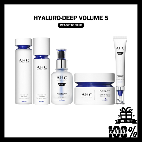 Ahc Hyaluro-Deep Volume 5 Collection (Essence/Eluson/Serum/Treatment Gel/อายครีม)
