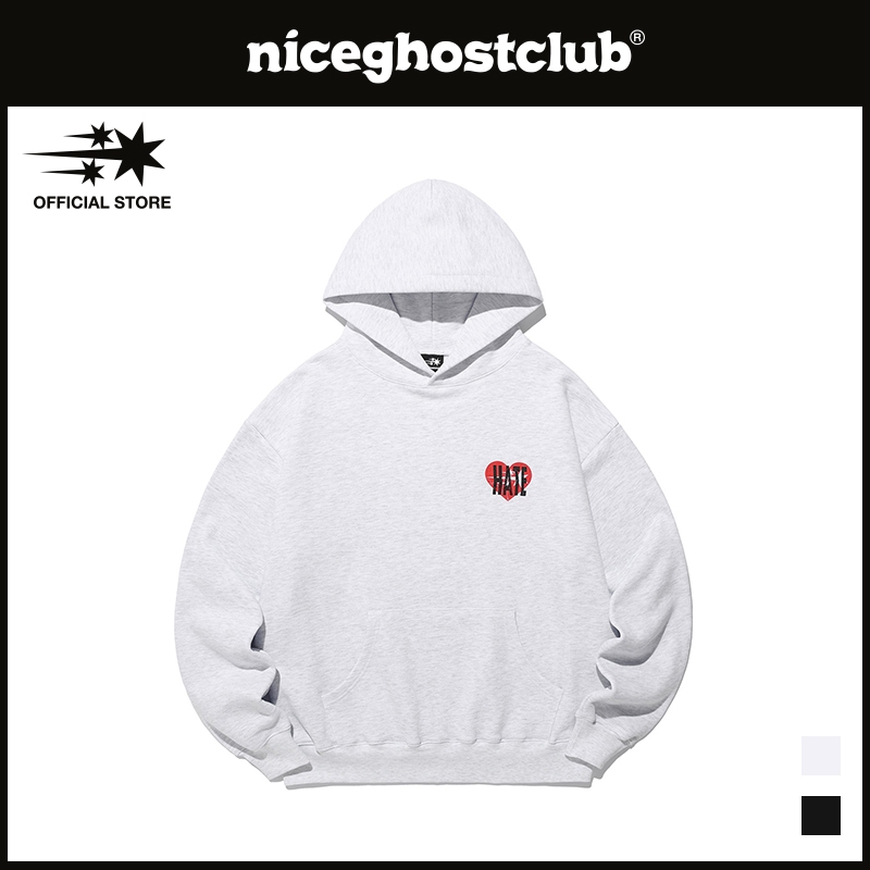เสื้อฮู้ดลายโลโก้หัวใจเกลียด สไตล์เกาหลี สำหรับทุกเพศ