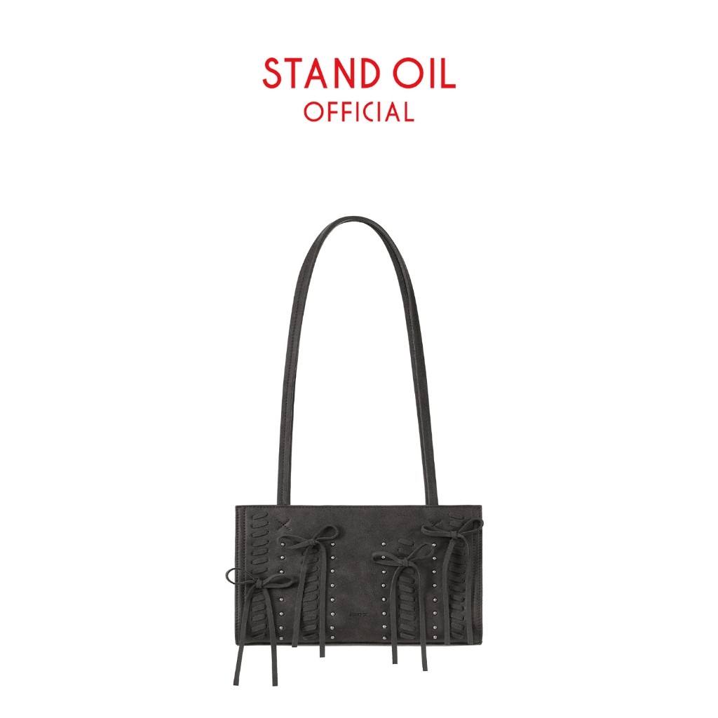 [STAND OIL] Oblong Bag Lace Up / 2 colors