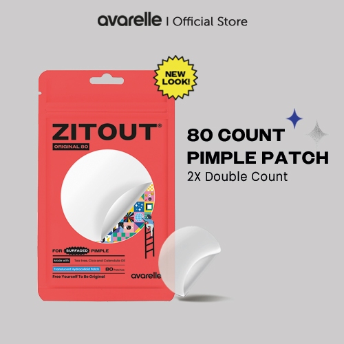 Avarelle Pimple Cove Patch (80 ROUND PATCHES) Hydrocolloid, Tea Tree, Calendula Oil, CICA. มังสวิรัติที่ผ่านการรับรองและปราศจากค่าโหด