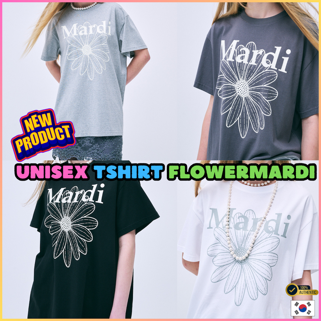 [Mardi Mercredi] UNISEX TSHIRT FLOWERMARDI /เสื้อ mardi แท้