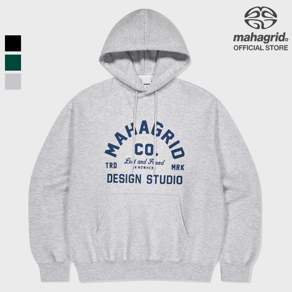 เสื้อฮู้ด MAHAGRID สไตล์เกาหลี อันเซ็กซ์ ดีไซน์ฟลีซ